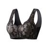Hermoso sujetador sin espalda con abertura frontal y hebilla para lactancia, ajustable, push-up, sin aros, de encaje para primavera y verano, ropa interior de talla grande sin marcas.