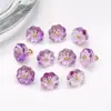 Novo Estilo Chinês Flor de Lótus de Vidro Base Grampo de Cabelo Hanfu Pulseira Colar Contas Feito à Mão DIY Pingente Acessórios