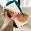 2026 Nuevo Modelo Montura Redonda Patas de Cadena Gafas de Sol para Mujer de Alta Calidad Estilo Chanel Gafas de Sol Protector Solar Tiktok Xiaohongshu