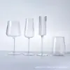 Nueva Taza Transparente Grande de Barriga Estilo Ins con Puntos de Ola y Grano Copa de Vino Plástico Acrílico Copa de Vino Tinto Copa de Champaña Copa de Agua
