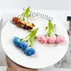 Cuerda de flor de capullo de té mini simulada de 3 puntas, accesorio para el cabello DIY, material para corona, accesorios, fotografía del hogar, arte floral, accesorios de flores artificiales