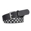Cinto de pirâmide de contas quadradas, personalidade punk masculina, estilo ins, jeans hip hop decorativo, cinto largo feminino
