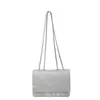 Bolsa de Ombro Única de Luxo para Mulheres 2026 Inverno Nova Moda Bolsa Transversal com Corrente Brilhante Bolsa Quadrada Pequena Simples para o Dia a Dia