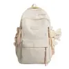 Mochila escolar muy atractiva, duradera y práctica, gran capacidad, mochila multicapa ligera con bordado de lazo
