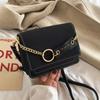 Bolso Casual Texturizado para Mujer Otoño e Invierno 2026 Nuevo Estilo Coreano Moda Bloqueo de Color Versátil Cadena Hombro Cruzado Pequeño Cuadrado