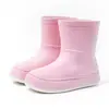 Japón y Corea del Sur Botas de Lluvia Transfronterizas para Mujer Lindas Botas de Agua de Caña Media Zapatos de Goma para Estudiante Botas de Agua Antideslizantes Botas de Lluvia Impermeables Biseladas Impermeables