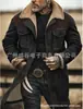 En Stock Chaqueta para Hombre Europea y Americana Otoño e Invierno 2025 Chaqueta Transfronteriza de Ante con Bloques de Color Amazon Abrigo con Cremallera y Múltiples Bolsillos