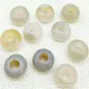 8*14mm piedra natural cristal ágata cuentas de agujero grande DIY cuentas hechas a mano accesorios para collar pulsera material