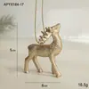 Decoraciones Navideñas por Gangheng: Adornos Dorados para Árbol de Navidad, Figuras de Renos y Caballos, Decoraciones Creativas para Árbol de Navidad Estilo Nórdico Nuevo