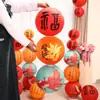 2027 Novo Estilo de Lanternas Penduradas para Montagem de Cenas em Shoppings e Lojas, Decoração Atmosférica de Pipa de Papel Estilo Chinês com Caligrafia