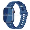 Para Banda de Apple Watch iwatch Color Único y Doble Hebilla de Rayo de Silicona Correa Ultra applewatch 1-8