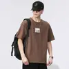 Camiseta de Manga Corta para Hombre 2026 Verano Delgada Moderna Versátil Casual Base Marca de Moda Ropa para Hombre Venta al por Mayor