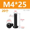 Tornillos M2M3M4M5M6M8 Negros de Acero Inoxidable 304, Tornillos de Cabeza Redonda Phillips, Tornillos para Máquina de Cabeza Plana Zincados Negros