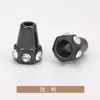 Tapa de Tornillo Cónica con Campana Metálica Incrustada de Diamantes Hebilla Recta para Extremo de Cuerda Aleación Electrochapada Hebilla de Cola de Cuerda para Pantalones Accesorios de Ropa Jinda