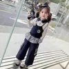 Conjunto de Primavera 2026 para Niñas Oficial de Policía Conejo Nuevo Dibujos Animados Infantiles Peto de Dos Piezas Ropa de Primavera y Otoño para Bebé
