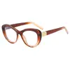Nuevas Gafas Estilo Europeo y Americano Ojo de Gato Sin Graduación, Montura Elegante y Versátil, Adelgazan el Rostro, Adecuadas para Estudiantes de Primaria, Gafas Anti Luz Azul