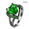 Deseo AliExpress joyería transfronteriza al por mayor anillo de acero inoxidable con patrón de dragón verde moda europea y americana anillo para hombre