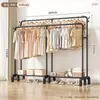 Perchero de pie, perchero para dormitorio, tendedero móvil para balcón, perchero para exhibición de ropa en tienda