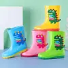 Botas de lluvia para niños, botas de lluvia antideslizantes para niños, zapatos de agua para estudiantes y niños pequeños, zapatos de goma impermeables para niños y niñas
