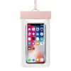 Bolsa impermeable para teléfono móvil de natación al aire libre y buceo, TPU transparente, pantalla táctil, bolsa impermeable para teléfono móvil de 7.2 pulgadas, bolsa impermeable para llevar