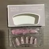Esmalte de Unha Wearable Popular Europeu e Americano Atacado Esmalte de Unha Coração Rosa e Branco Produto Acabado Doce Elegante Esmalte de Unha Falso Transfronteiriço