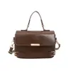 Bolsa de Mano Pequeña Cuadrada Estilo Coreano Lujo Ligero al por Mayor Bolsa para Mujer 2026 Otoño Nueva Llegada Color Sólido Simple Bolso de Hombro Bolso Cruzado para el Trabajo