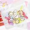 Saco Plástico com Zíper Fofo Auspicioso Kawaii Saco de Presente Embalagem de Desenho Animado de Alto Valor Embalagem de Saco Selado para Doces e Joias