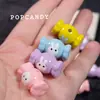 Cadena para Teléfono Móvil de Conejo con Cuentas de Caramelo Cadena Colorida para Teléfono Móvil Macarrón Lindo Joyería Hecha a Mano con Goteo de Aceite Accesorios Colgantes