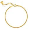 Novo Bracelet de Corrente Fina com Padrão de Cobra Figaro Cubanos com Contas Paperclip Caixa de Corrente Tendência Joia Presente