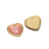 Colgante de Corazón de Encaje de Acero Inoxidable Transfronterizo Colgante de Piedra Preciosa DIY Accesorios de Joyería para Collares y Pulseras Europeos y Americanos Venta al por Mayor