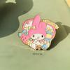 Broches de Desenho Animado Sanrio Transfronteiriços My Melody Cinnamoroll Kuromi Broches de Metal Estilo Ins