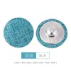 Botões coloridos encapados em tecido são acessórios decorativos versáteis para camisas, suéteres e cardigãs, oferecendo um toque de luxo leve e sofisticado com seu formato redondo de cogumelo.