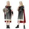 Fantasia Medieval de Halloween Nova para Crianças Guerreiro Espartano Cosplay Gladiador Romano Fantasia para Performance de Palco