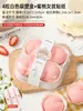 Caja de Empaque para Pastel de Luna Nevado, 2 Piezas, Bandeja de Papel de 4 Piezas, Hojaldre Individual, Pastel de Hilo de Carne, Tartaleta de Huevo, Pastel de Yema de Huevo, Caja Transparente para Llevar