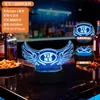 Cartão de Reserva Luminoso para Bar Cartão de Reserva de Camarote para Boate Cartão de Mesa LED para Reserva de Assento Cartão de Reserva de Camarote VIP em Acrílico