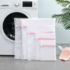 Saco de Lavanderia Cinza com Zíper, Saco para Cuidado de Roupas Doméstico Lavável à Máquina, Saco para Cuidado de Roupas Anti-Deformação para Sutiãs e Peças Íntimas