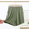 Pantalones cortos de verano para mujer, de modal, talla grande, con bolsillos, antiluz, de tres piezas, de cintura alta, informales, para el hogar, paquete de 2