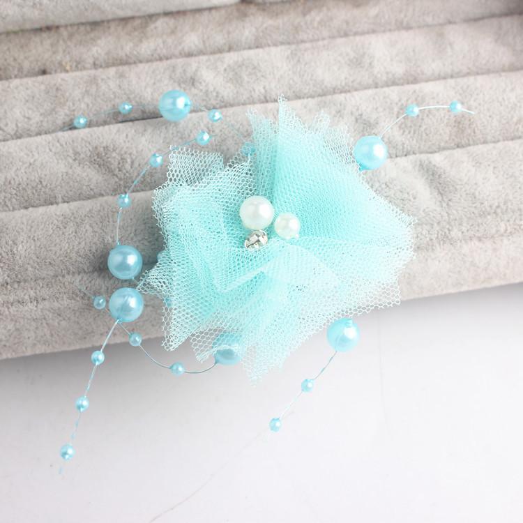 迷茫日用百货花朵珍珠边夹