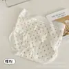 Pantaleta Estilo Falda Xiaolan de Encaje Francés con Lunares y Gasa Burbuja para Mujer, Cintura Media, Sin Costuras, Transpirable, Ajustada a la Cadera, de Seda Helada