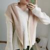 2019 Novo estilo cachecol ins estilo simples elegante triângulo cachecol das mulheres cor sólida cachecol inverno das mulheres xale de malha outono