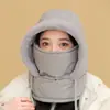Gorro de ciclismo grueso y cálido con forro polar, calentador de cuello para exteriores, máscara de ciclismo a prueba de viento y resistente al frío, gorro de invierno, estilo Lei Feng