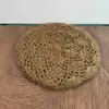 Boina de Ganchillo de Doble Capa Estilo Zhang Ruonan para Mujer en Otoño e Invierno, Versátil Sombrero de Boina de Lana Calada Estilo Literario