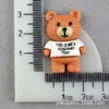 Accesorios para Funda de Teléfono Móvil de Dibujos Animados para Niños Accesorios de Resina Oso Pegamento Crema Material DIY Barro de Huella de Mano y Pie Tocado Accesorios para el Cabello