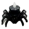 Vela Electrónica Araña LED Calabaza de Halloween Luz Festival de Fantasmas Araña Adornos Decorativos Luz Nocturna Luminosa