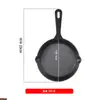 Amazon Transfronterizo Sartén Gruesa de Hierro Fundido Sin Recubrimiento Sartén para Pizza Horno Casero Sartén para Parrilla Sartén para Bistec de Hierro Fundido