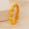 Pulseira Transfronteiriça Banhada a Ouro 24K de Dubai Joias de Casamento para Noiva Indiana Pulseira de Ouro Pulseira para Mulheres do Oriente Médio Atacado