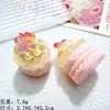 Mariposa de Crema Tridimensional Pastel Miniatura Comida Juguete Accesorios de Resina Adornos Pequeños Hechos a Mano Llavero Pegamento de Crema DIY