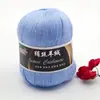 Seda Hilada Cachemir Tencel Algodón de Bambú 6 Pompones Carbón de Bambú Fibra de Bambú Tencel Primavera y Verano Tejido a Mano Ganchillo Lana Fina