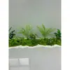 Decoración de paisajismo de plantas verdes cortas plantas artificiales sala de estar interior muebles blandos tienda de paisajes pequeños montones de hierba musgo micro paisajismo
