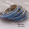 Cadena de garra de 2 mm fila única S6 strass pulsera muy fina pulsera elástica pulsera de tenis transfronterizo pulsera chapada en oro fabricantes lote